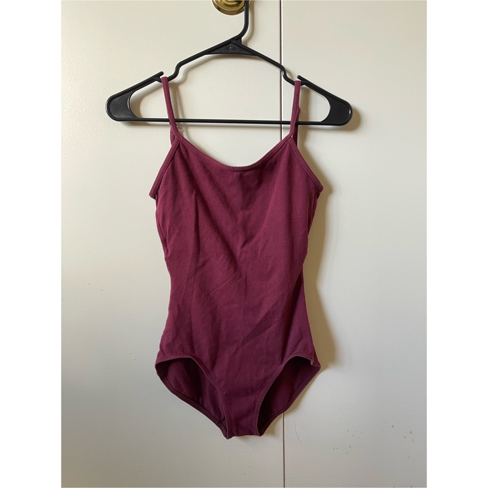 Capezio v-neck camisole leotard with shelf bra
